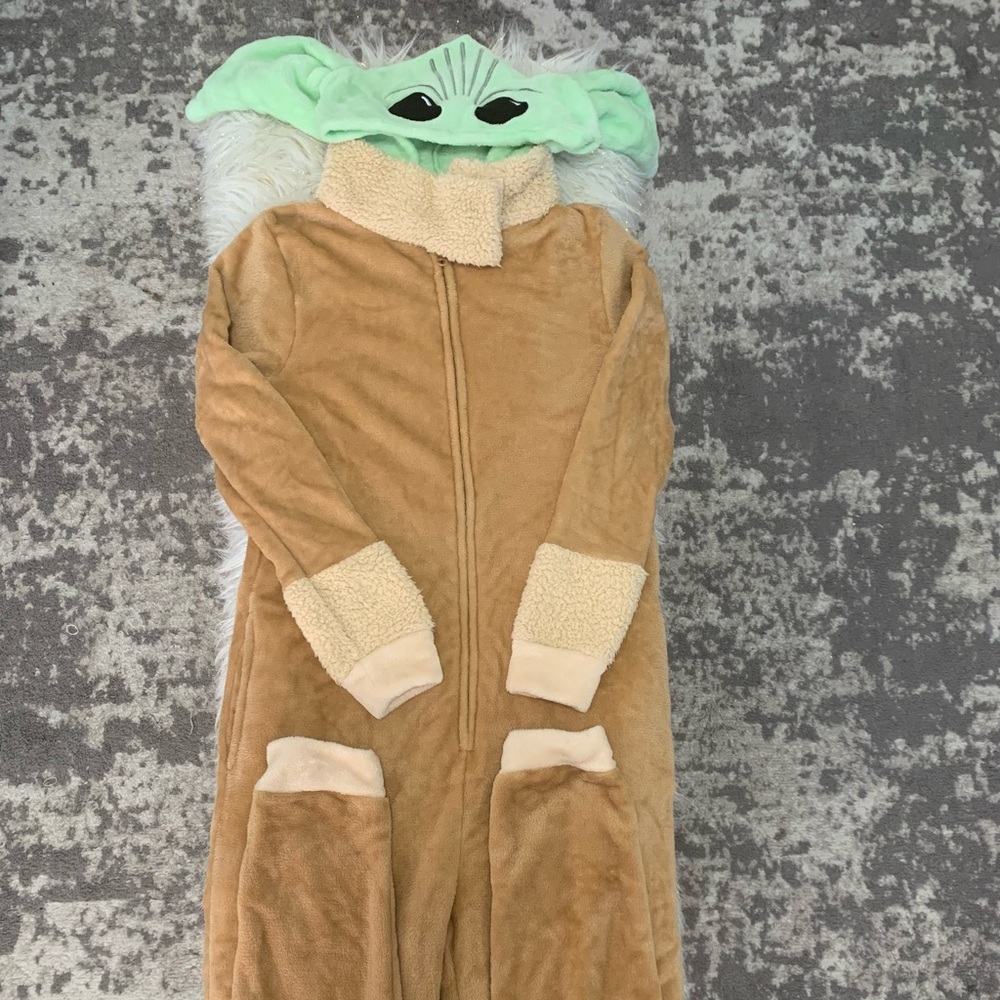 Star Wars Baby Yoda Union Suit One Piece Pajama Costume Sleepwear